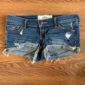Hollister Distressed Low Cut Shorts